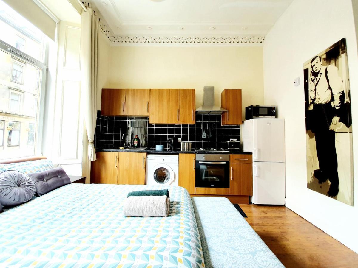 Stunning Studio Apartment In The Heart Of City Centre Glasgow Exterior foto
